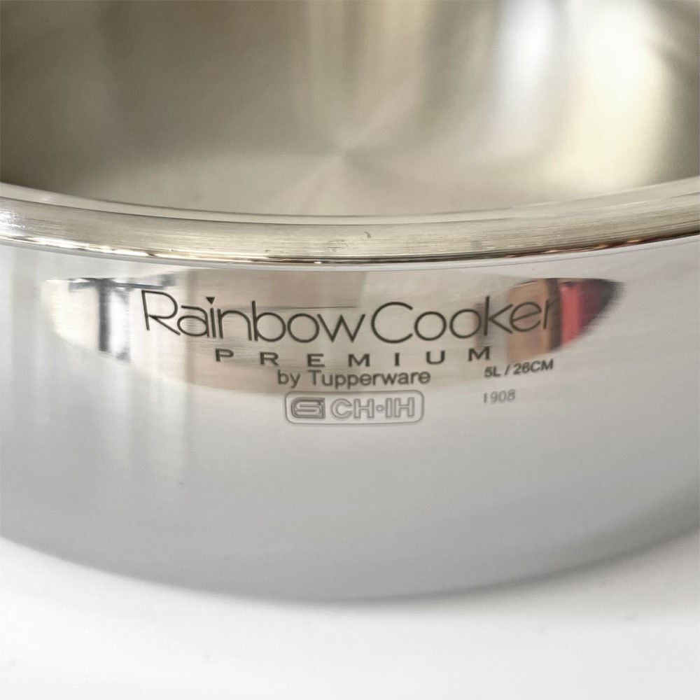 * tapper одежда Tupperware Rainbow кухонная утварь premium II 26cm глубокий кастрюля кастрюля с двумя ручками aluminium нержавеющая сталь все много слой структура нет вода кулинария America 