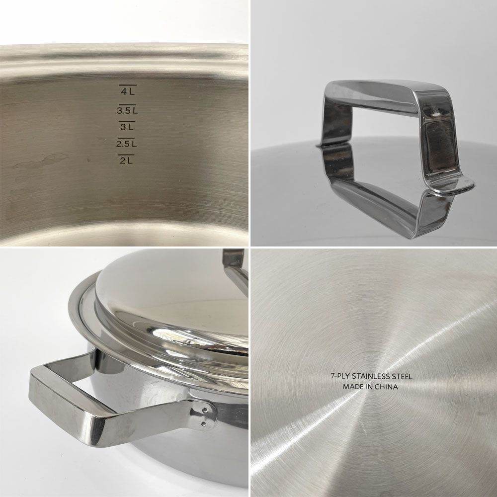 * tapper одежда Tupperware Rainbow кухонная утварь premium II 26cm глубокий кастрюля кастрюля с двумя ручками aluminium нержавеющая сталь все много слой структура нет вода кулинария America 