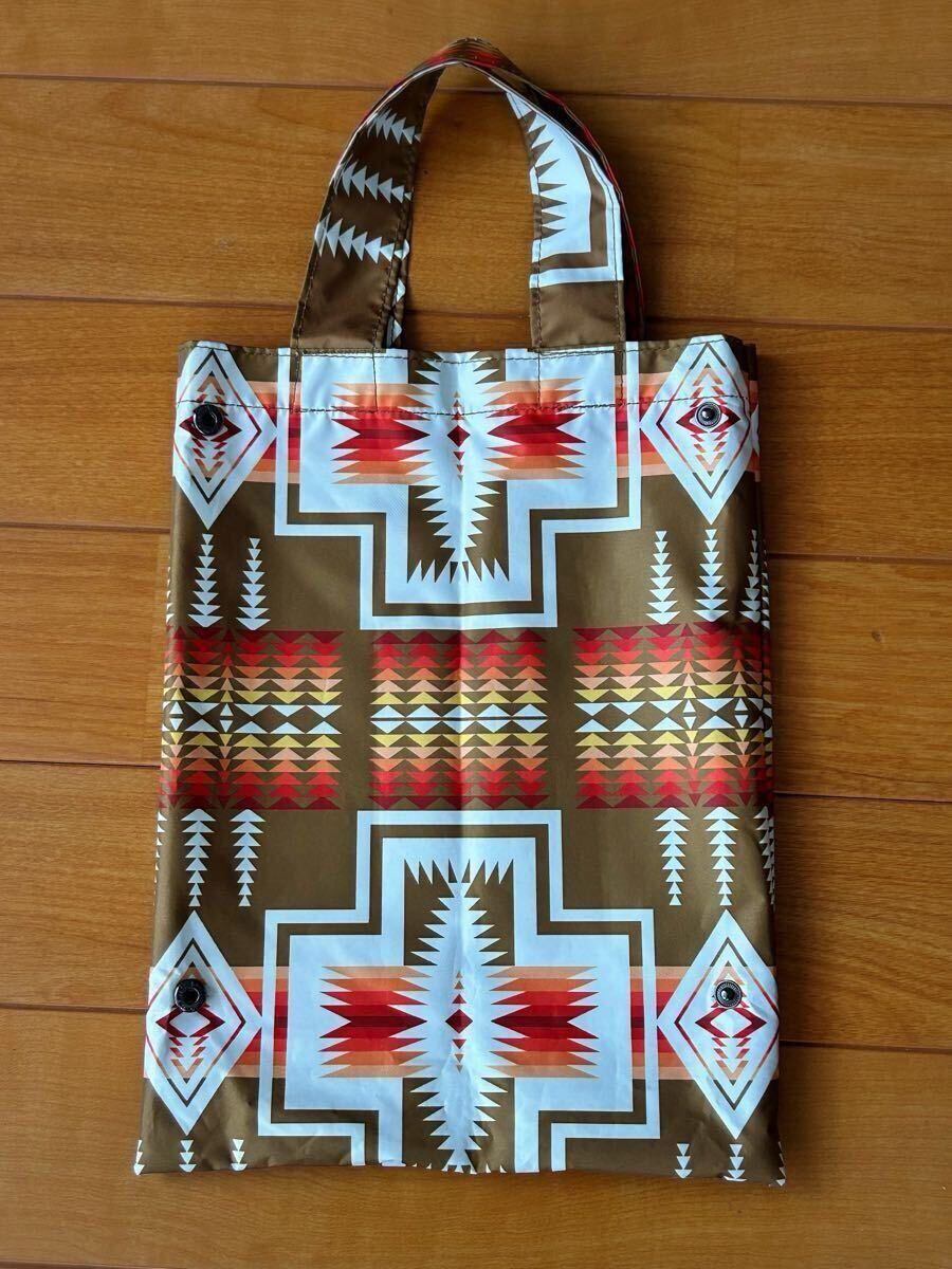 PENDLETON☆ペンドルトン☆ネイティブ柄☆折り畳み傘☆晴雨兼用☆カーキ☆男女兼用☆収納ミニトートバッグ付き_画像6