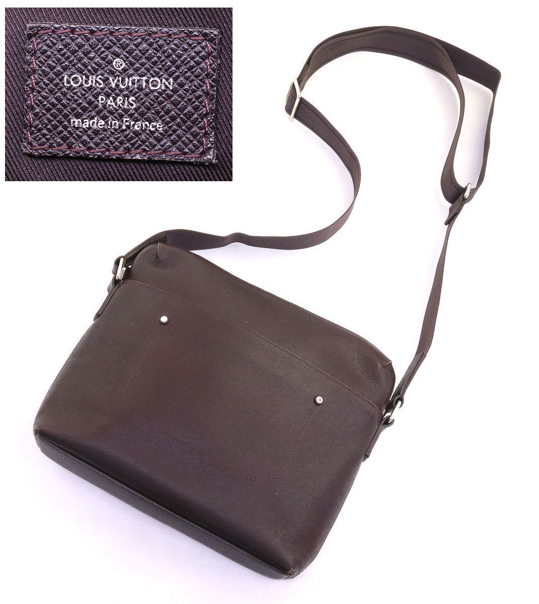 ルイ・ヴィトン★タイガ グリゴリ・メッセンジャーPM アカジュー★M42152★_画像2