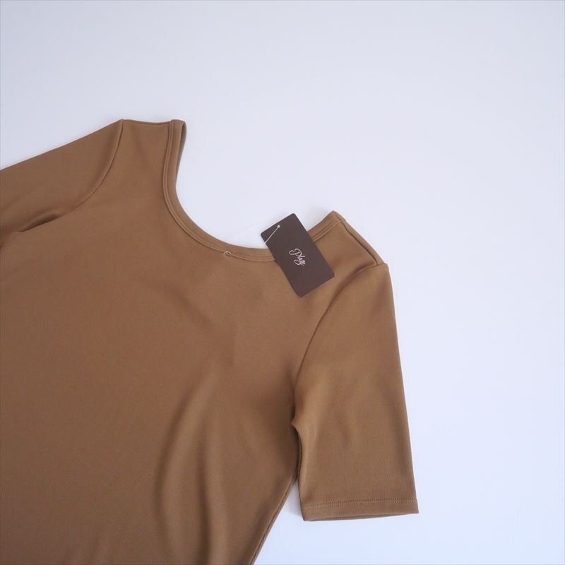 2025SS・人気完売色 / 未使用 / Plage / Rib ハーフスリーブ ワンピース / 25040922105010 / 2507-1265_画像5