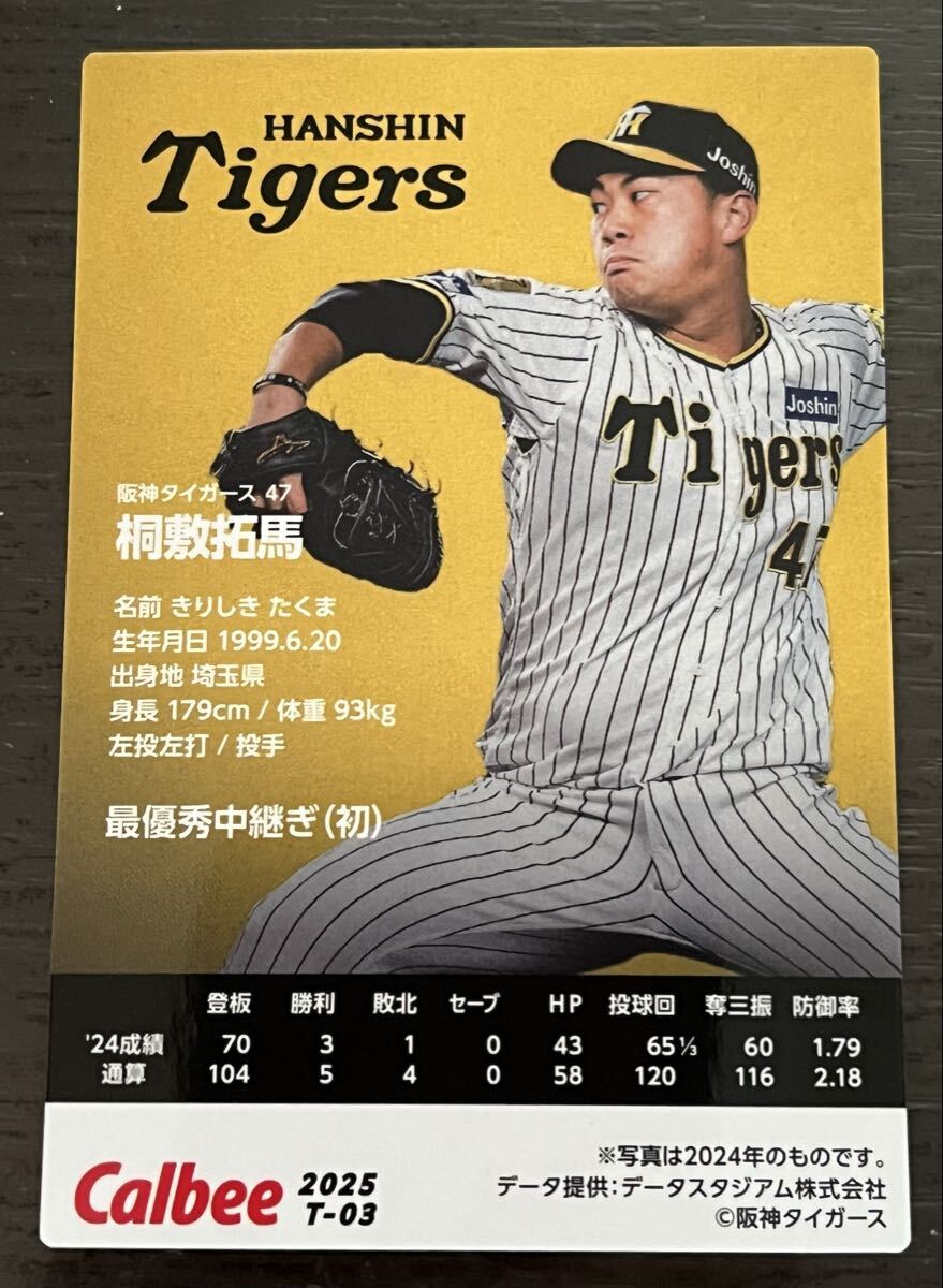  включение в покупку возможность * Calbee Professional Baseball chip s*2025TITLE HOLDER 2024 год самый super превосходящий трансляция . Hanshin Tigers ... лошадь . рука обычный карта 