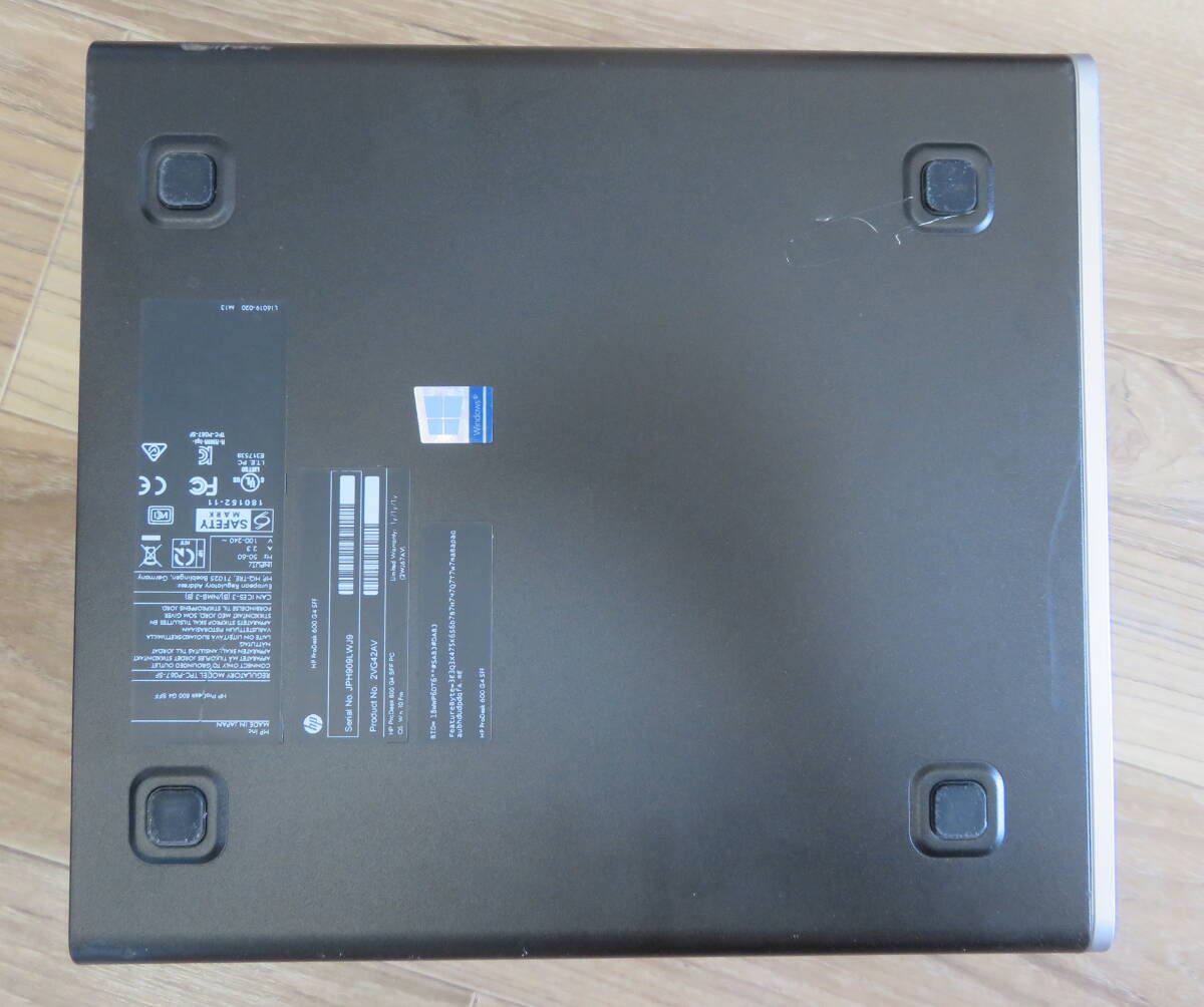 ＜07＞　HP Pro Desk 600 G4 SFF CORE i5 i5-8500 メモリ8GB 　HDD320GB