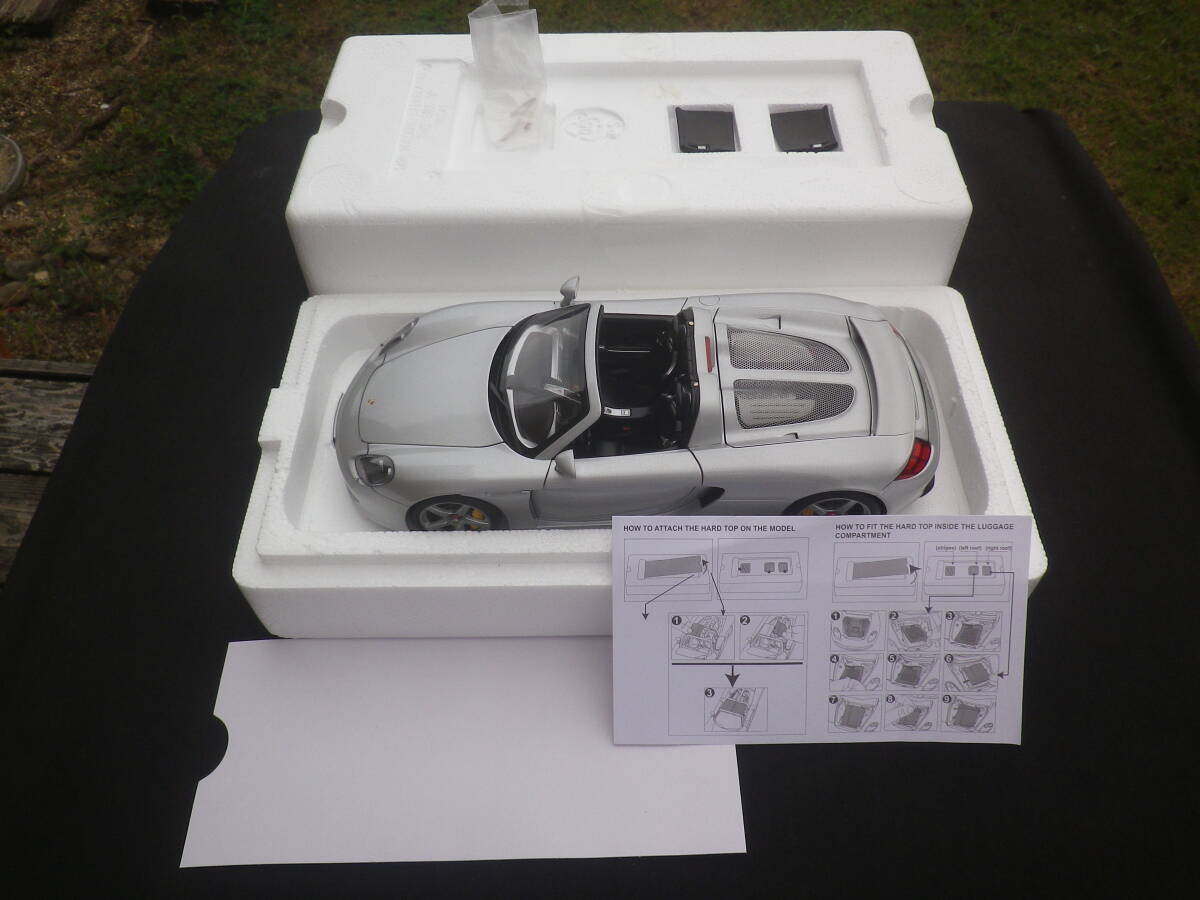 絶版！ Aa 1/18 PORSCHE ポルシェ CARRERA カレラ GT (SILVER WITH BLACK INTERIOR) 78046 ドイツ車 オートアート