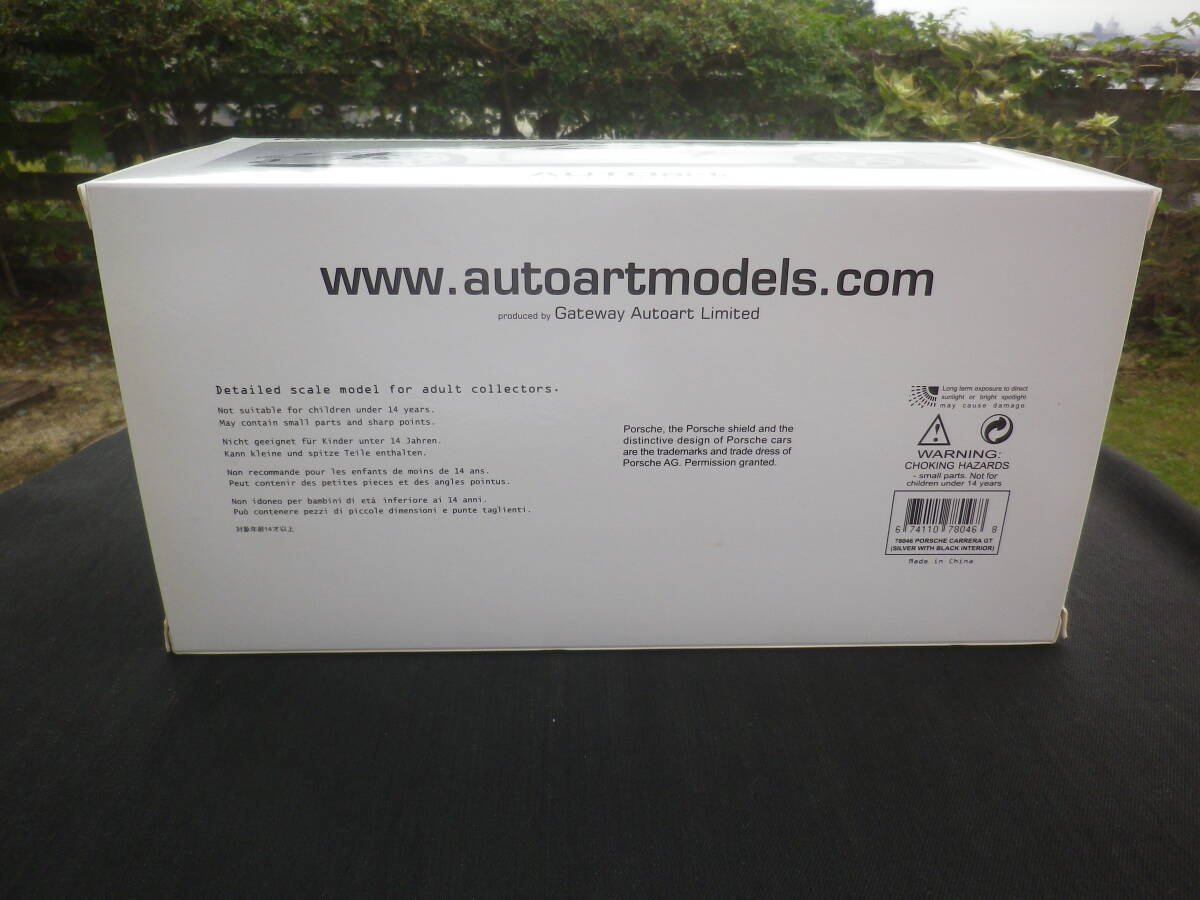 絶版！ Aa 1/18 PORSCHE ポルシェ CARRERA カレラ GT (SILVER WITH BLACK INTERIOR) 78046 ドイツ車 オートアート