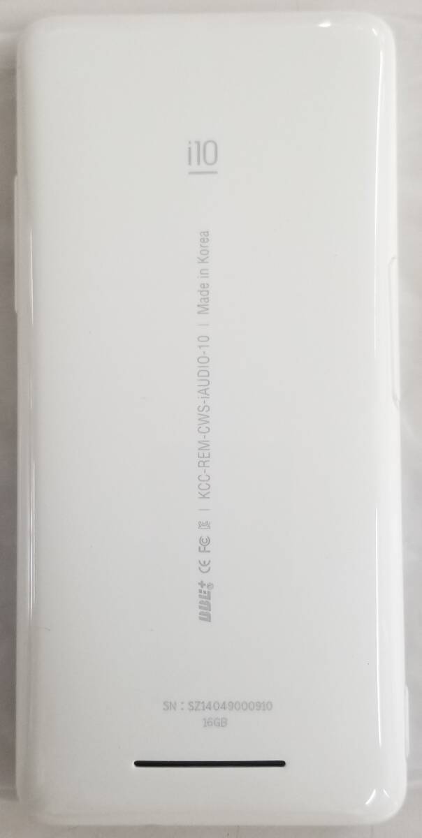 COWON コウォン iAudio10 16GB White 音楽プレーヤー DAP i10-16G-WH BBE MP3 OGG FLAC APE Naturally Melding in Life Design 未使用品