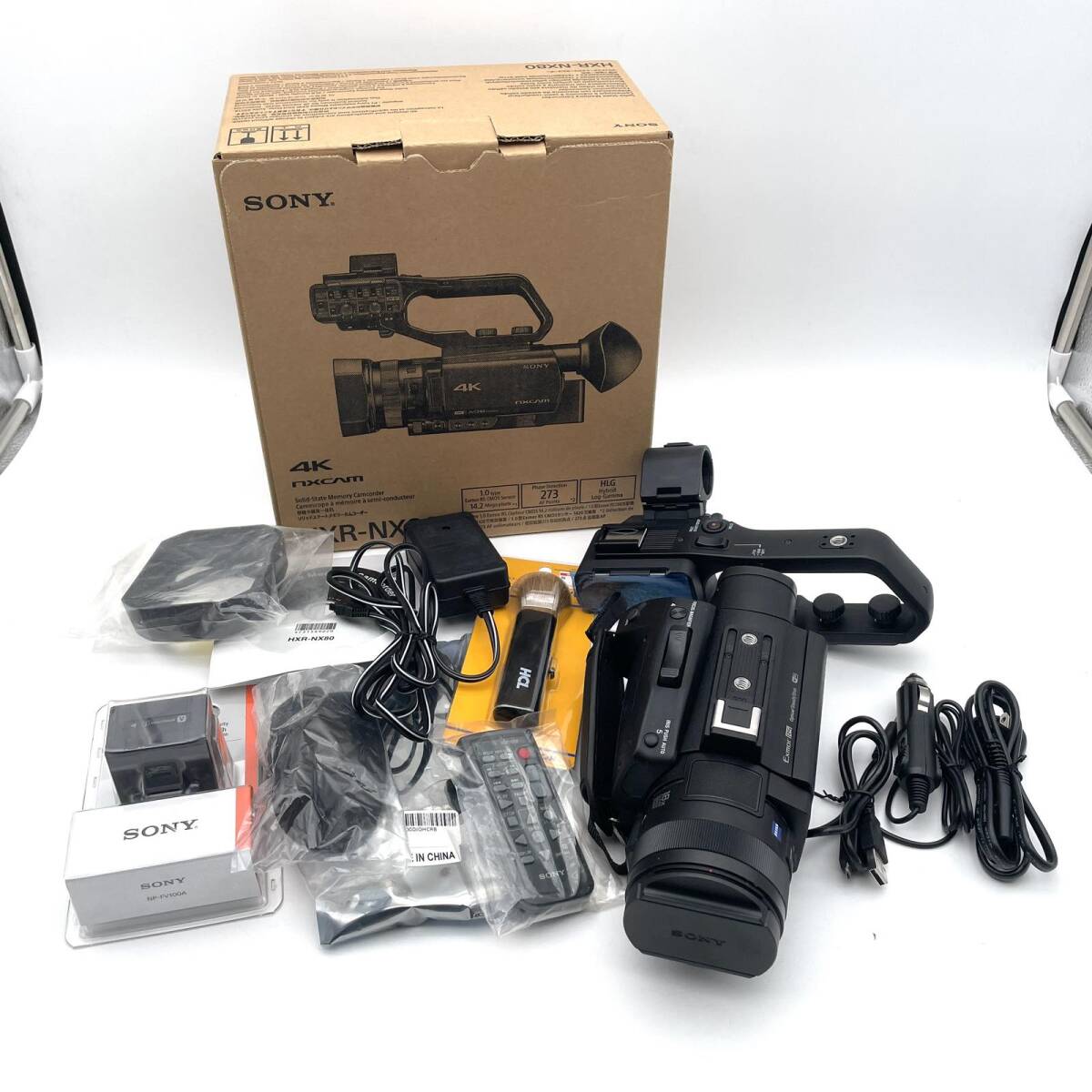 【1円～】SONY ソニー HXR-NX80 NXCAMカムコーダー 4K HDR 業(yè)務(wù)用 ビデオカメラ 他 美品 Ｈ613