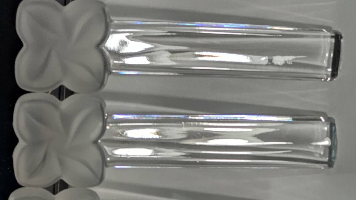 915-4 フランス製 cristal d'arques クリスタルダルク 24%Pbo　カトラリーレスト 箸置き 5個セット _画像3