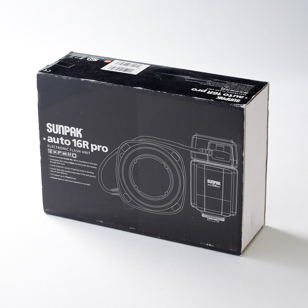 ☆サンパック auto 16R pro sunpak マクロリングライト リングストロボ 元箱有 おまけ付 動作確認済☆_画像5