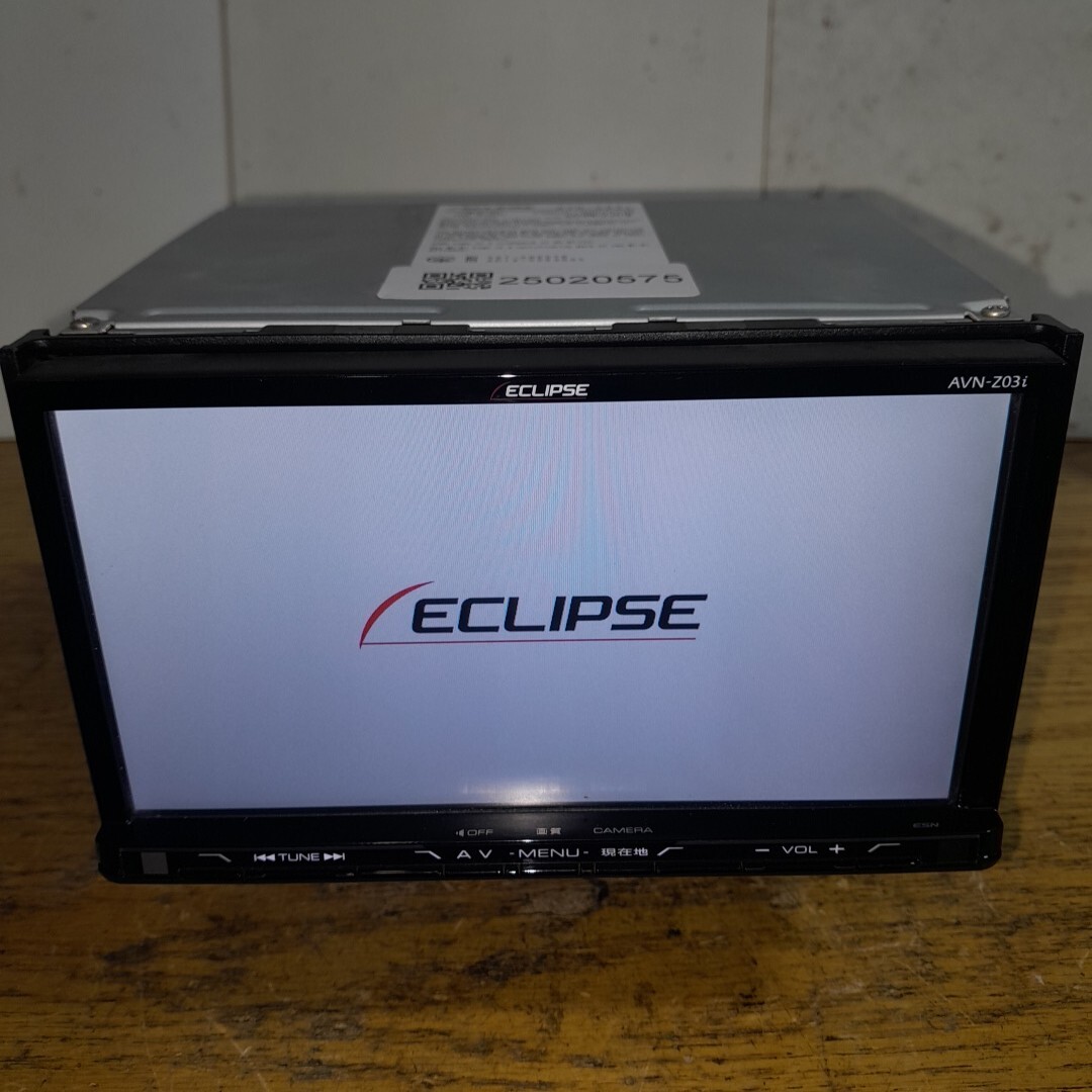 イクリプス◇AVN-Z03iW◇フルセグ/CD/DVD/BT/SD イクリプス ナビ 型式 AVN-Z03i DVD再生 Bluetooth テレビ