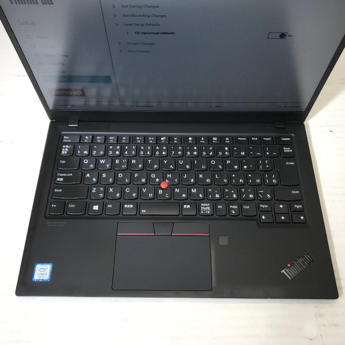 LENOVO ThinkPad X1 Carbon 20QDS07V00 Core i5 8265U 1.60GHz/8 GB/256 GB(NVMe) 〔A0229〕