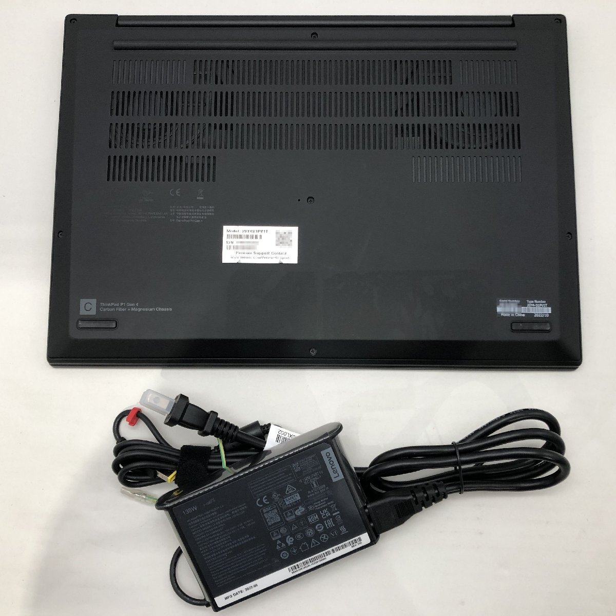 LENOVO ThinkPad P1 Gen 4i 20Y4S1PV1T Core i7 11850H 2.50GHz/64 GB/2 TB(NVMe) 〔C0323〕