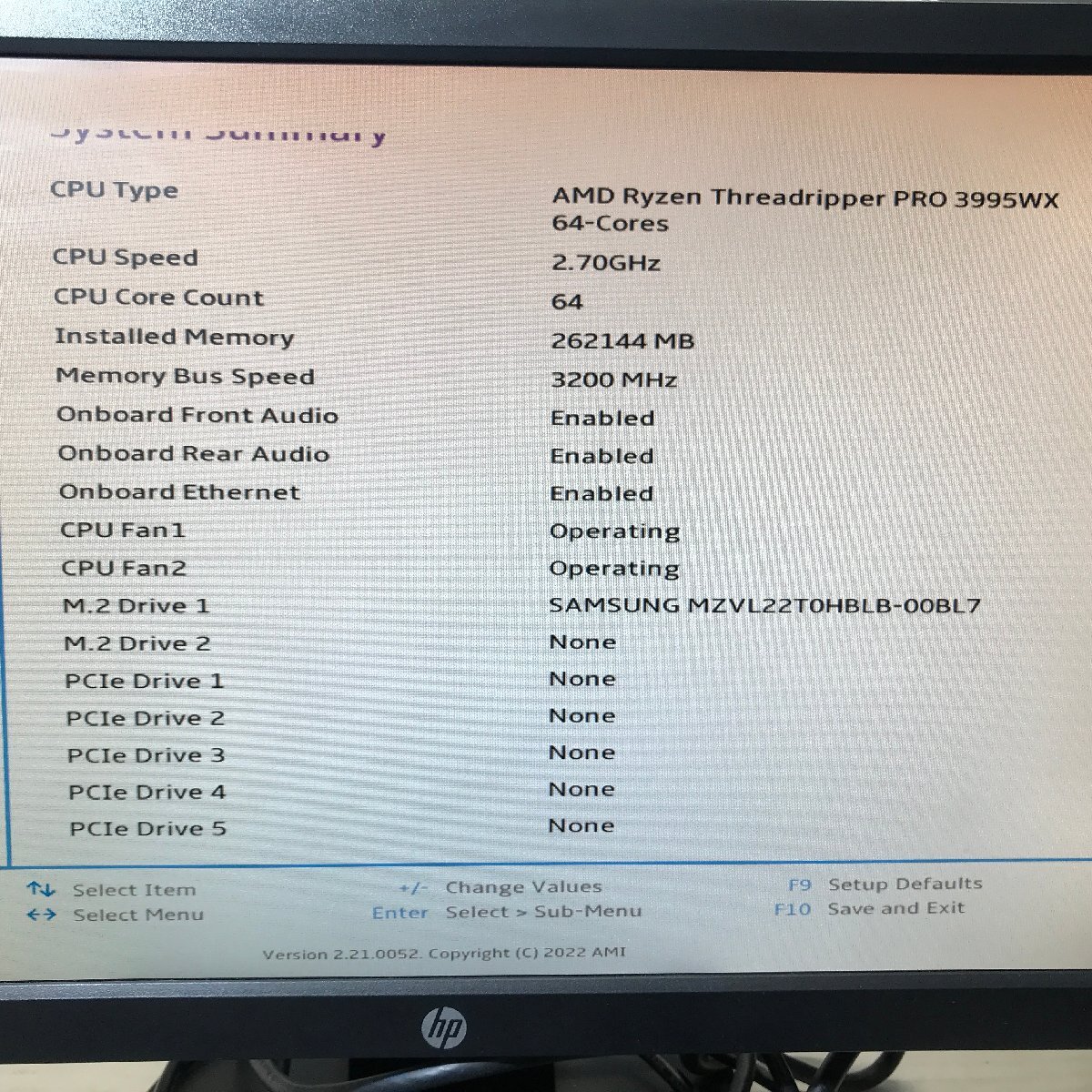 LENOVO ThinkStation P620 30E1S66110 AMD Ryzen Threadripper PRO 3995WX 64-Cores 2.70 GHz/256 GB/2 TB(NVMe) 〔0925D10〕