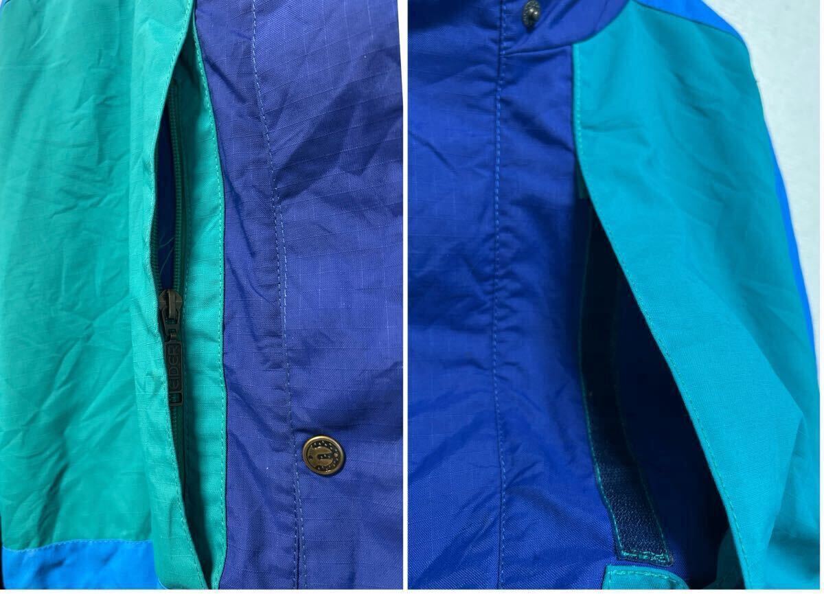 80's Eider GORE-TEX アイダー マウンテンパーカー ナイロンジャケット アウトドア 青系 EUROヴィンテージ Vintage_画像8