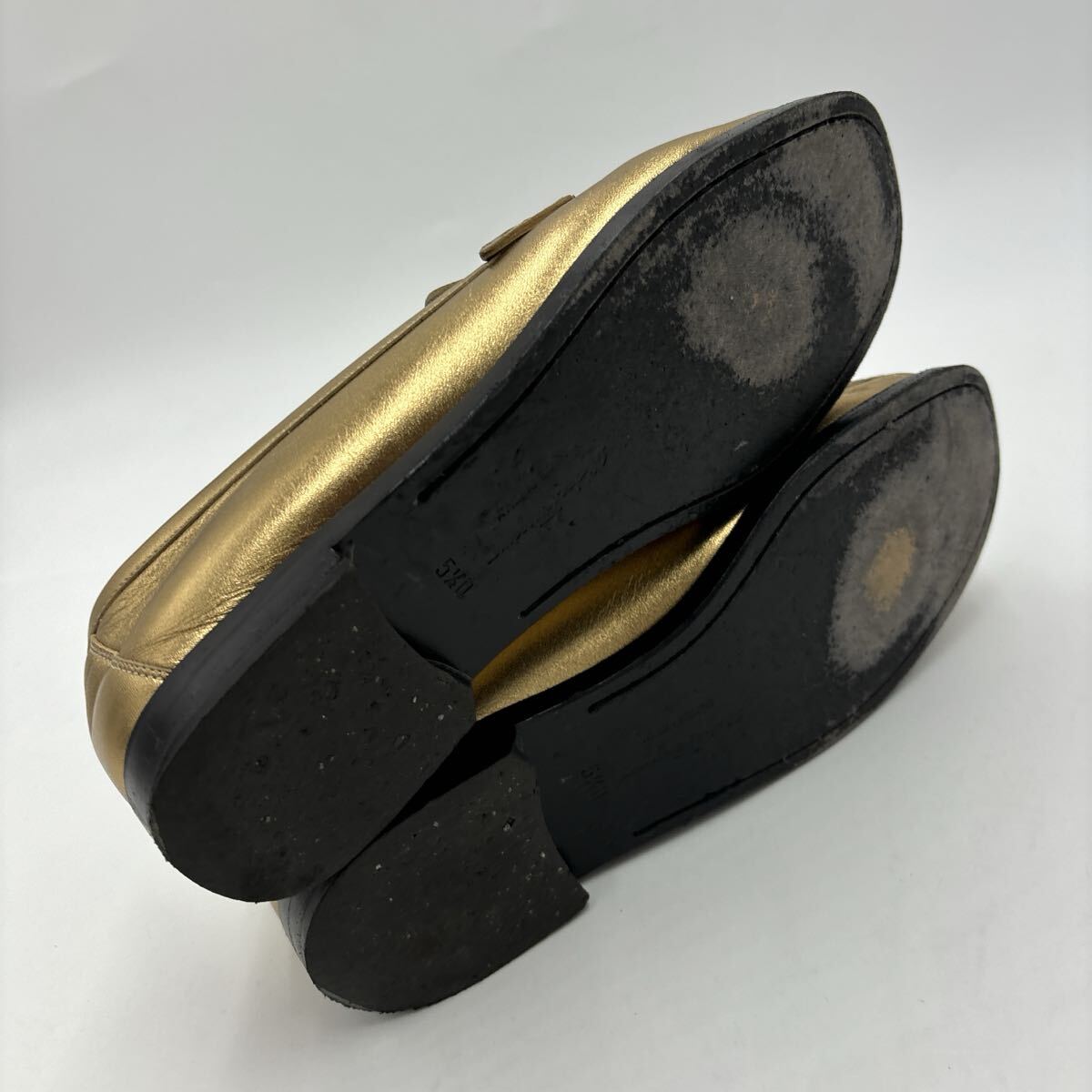 ＊ 付属品完備 イタリア製 '高級婦人靴' Salvatore Ferragamo サルヴァトーレフェラガモ 本革 ガンチーニ ローファー 革靴 5.5D 22.5cm_画像7