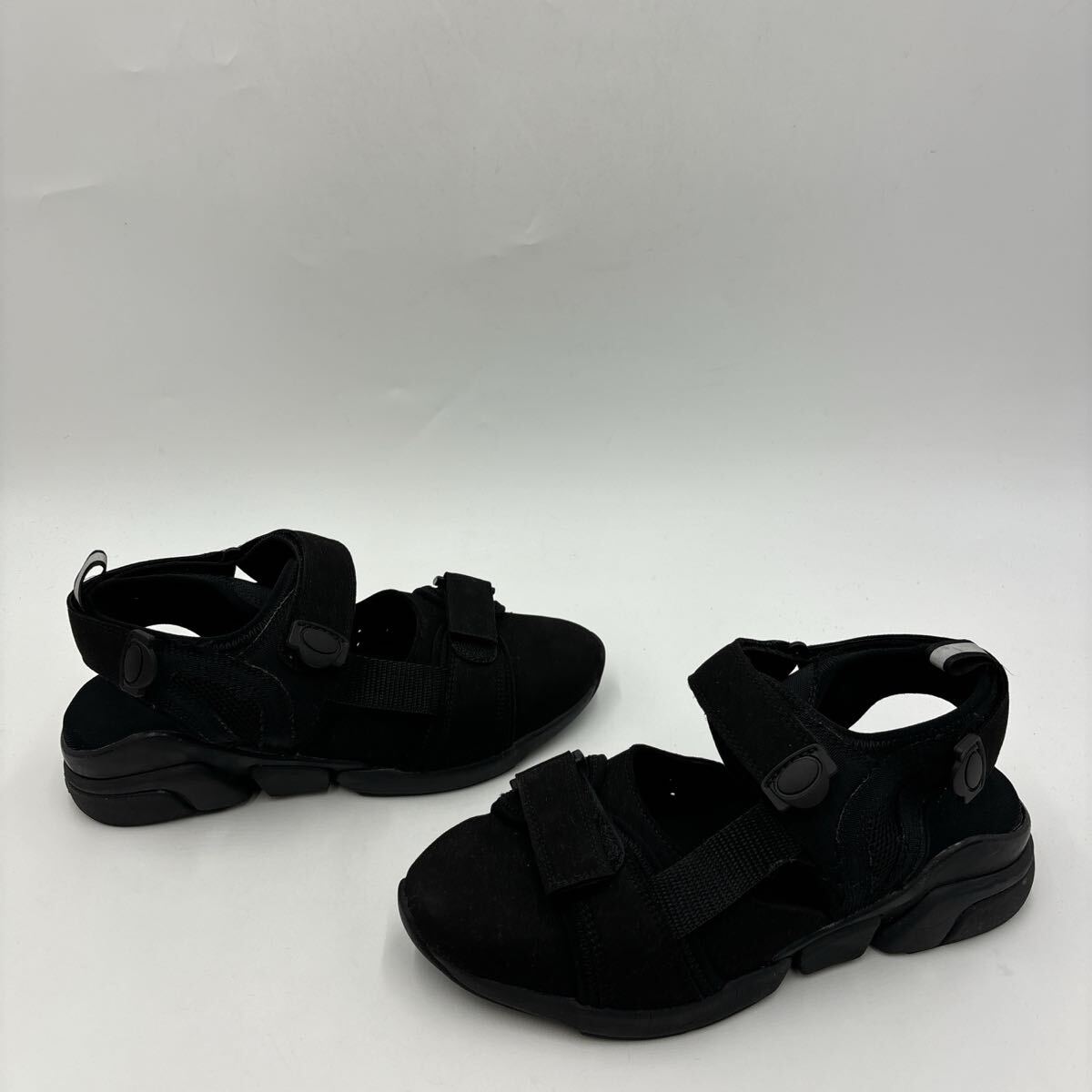 A * 履き心地抜群 '人気モデル' ORPHIC オルフィック 厚底 スポーツ サンダル (26cm相当) メンズ シューズ BLACK 黒 _画像3