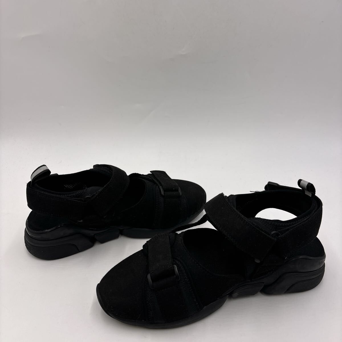 A * 履き心地抜群 '人気モデル' ORPHIC オルフィック 厚底 スポーツ サンダル (26cm相当) メンズ シューズ BLACK 黒 _画像4