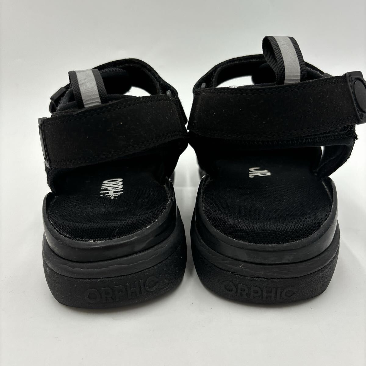 A * 履き心地抜群 '人気モデル' ORPHIC オルフィック 厚底 スポーツ サンダル (26cm相当) メンズ シューズ BLACK 黒 _画像5