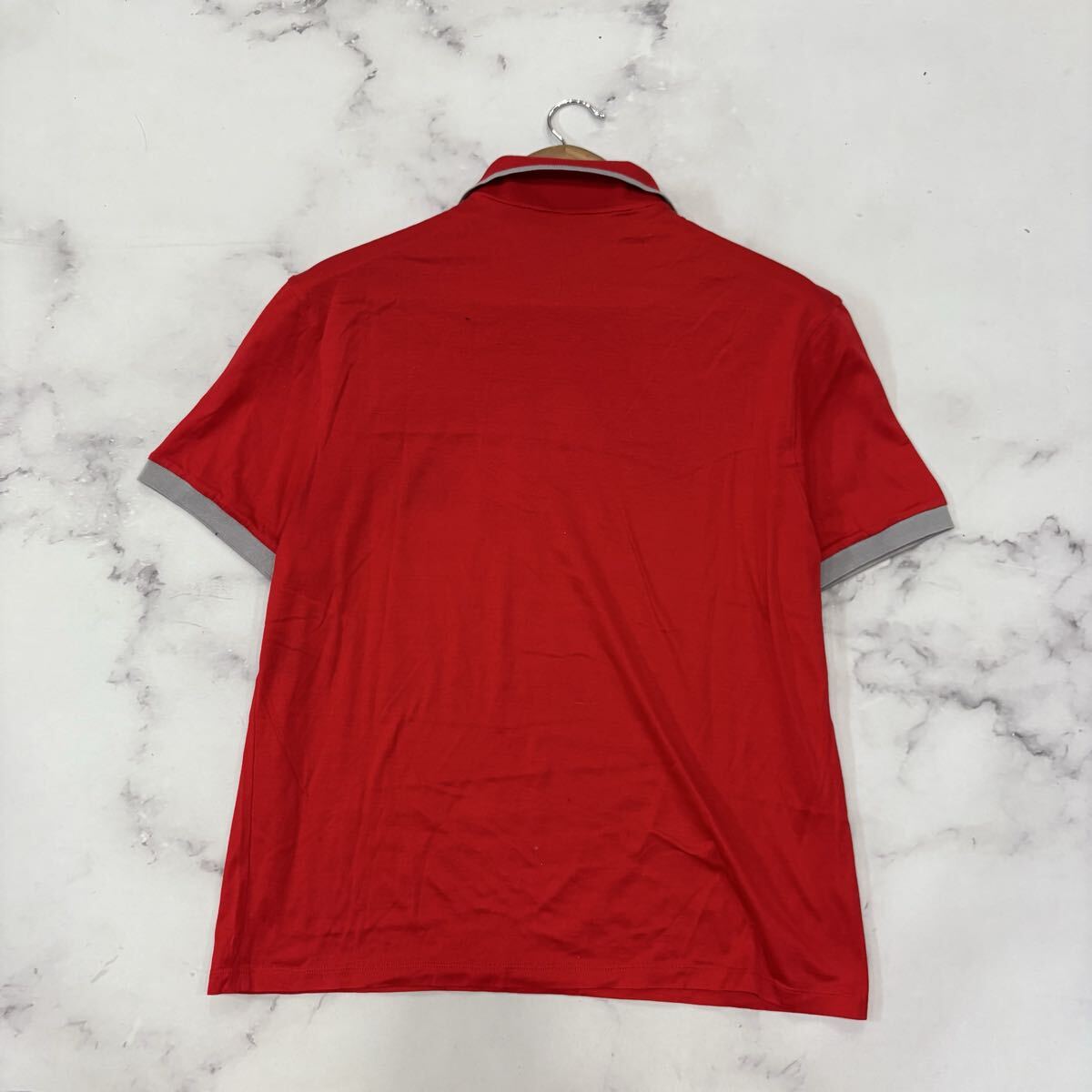 AH ■ イタリア製 '人気!! メデューサロゴ入り' VERSACE ヴェルサーチ 半袖 COTTON100% ポロシャツ SIZE:XL メンズ 高級紳士服 トップス _画像3