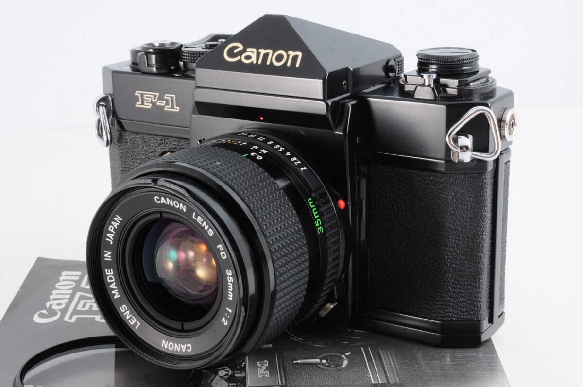 CANON キヤノン F-1 CANON LENS FD 35mm F2 フィルム カメラ MF 取説付 一眼レフ カメラ レンズ F1 RQ-532T/111