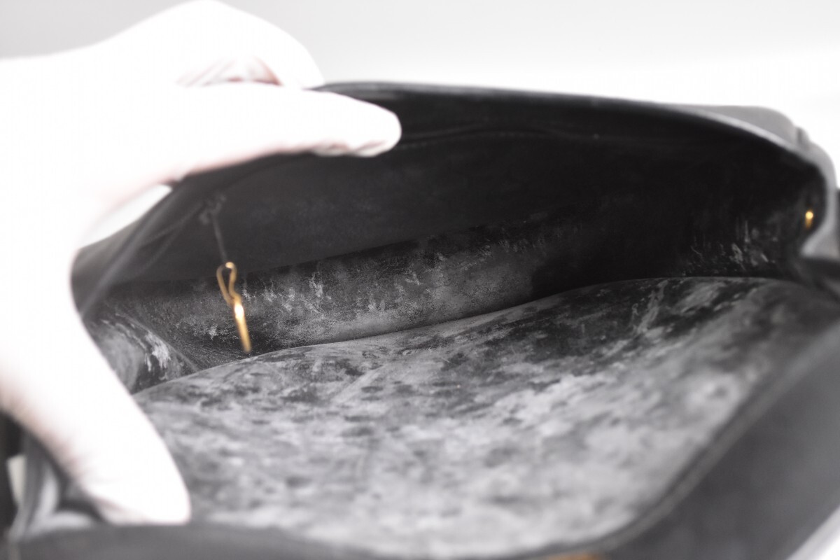 本物保証 Christian Dior ディオール ハニカム柄 ショルダーバッグ ブラック レディース カバン 鞄 RR-387S/624