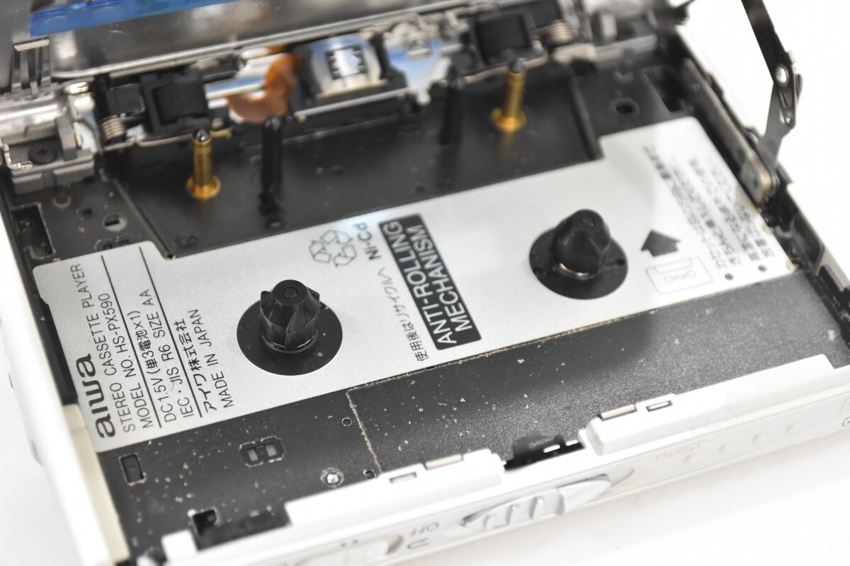 AIWA アイワ PX590 カセットプレーヤー ポータブル レトロ ウォークマン 付屬品 イヤホン RQ-846G/112