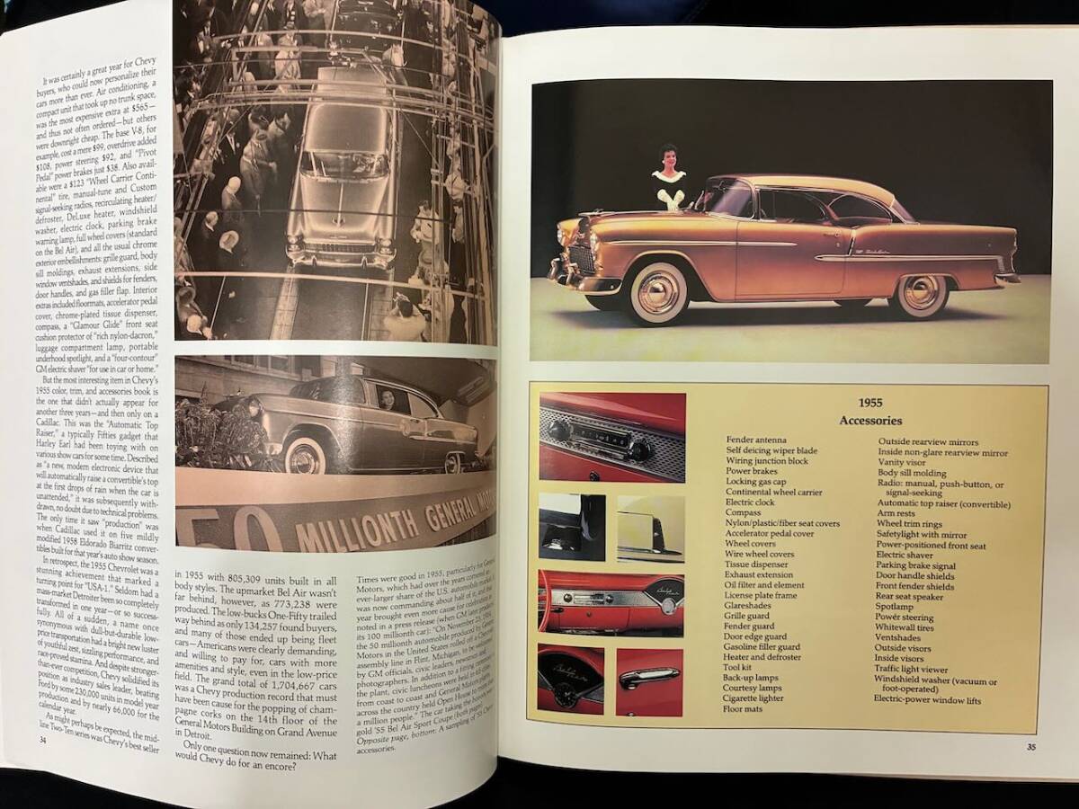 CHEVROLET 1955-1957 BY THE AUTO EDITORS OF CONSUMER GUIDE Hard Cover Book 全95ページ 英語版_画像8