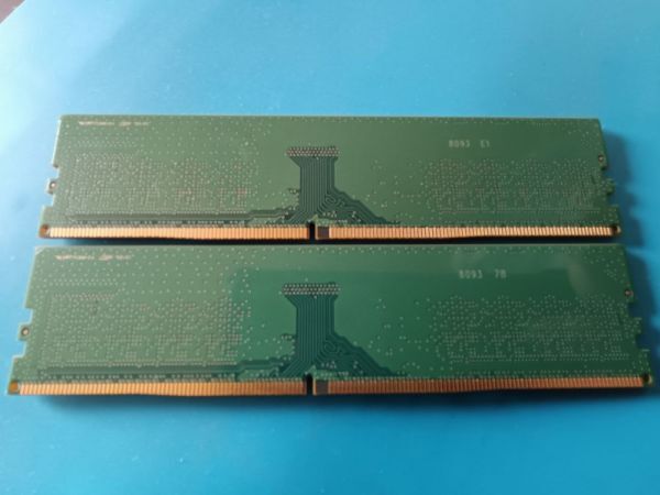 (BIOS確認済み)デスクトップPC用【SAMSUNG】 8GB 1Rx8 DDR4 PC4-2400T 8GBx2枚　計16GB　No.37
