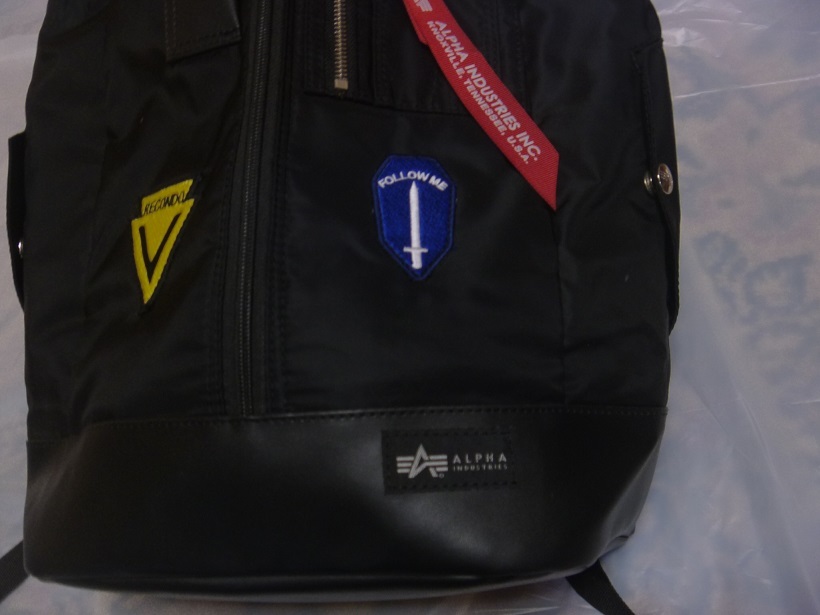 米国、アルファ　ALPHA INDUSTRIES バックパック 6枚ワッペン付き【美品・展示会サンプル】_画像4
