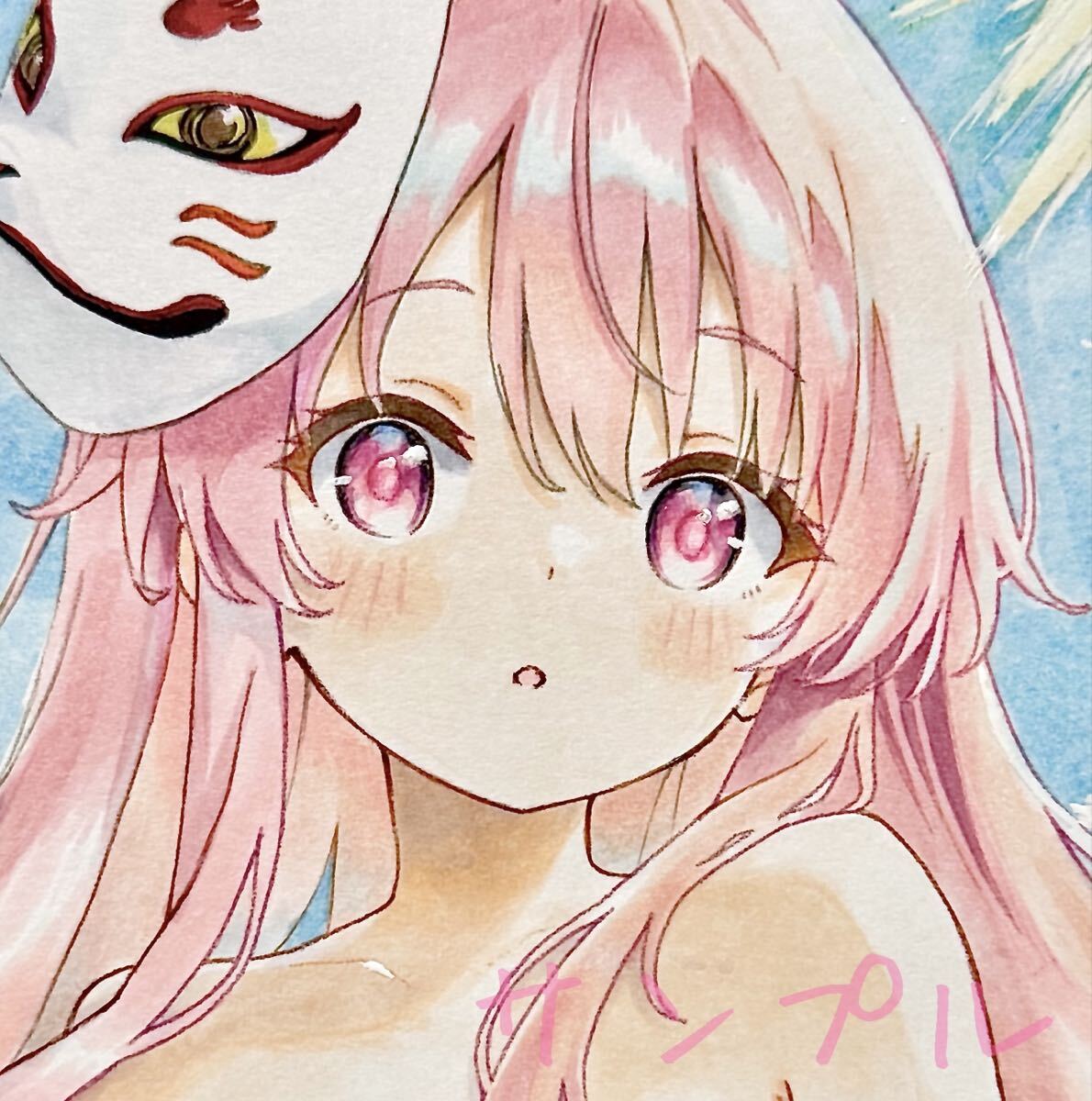 R*様 オリジナル 手描きイラスト 小色紙サイズ オリジナル 手描きイラスト 色紙 （小色紙サイズ） - メルカリ