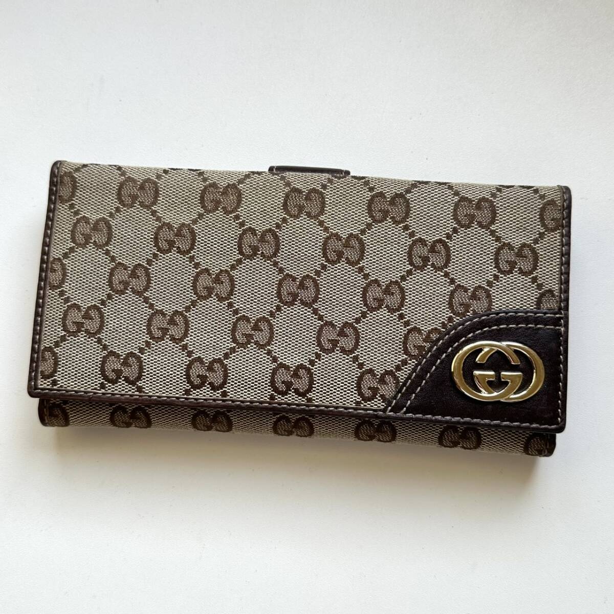 グッチ　GUCCI 長財布　グッチシマ　インターロッキングG
