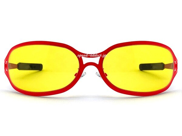 METAL OVAL SUNGLASS матовый RED × YELLOW/ metal овальный солнцезащитные очки lenny kravitzre колено kla Bit'z hide модель x japanhitehyde Hollywood 