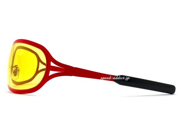 METAL OVAL SUNGLASS матовый RED × YELLOW/ metal овальный солнцезащитные очки lenny kravitzre колено kla Bit'z hide модель x japanhitehyde Hollywood 