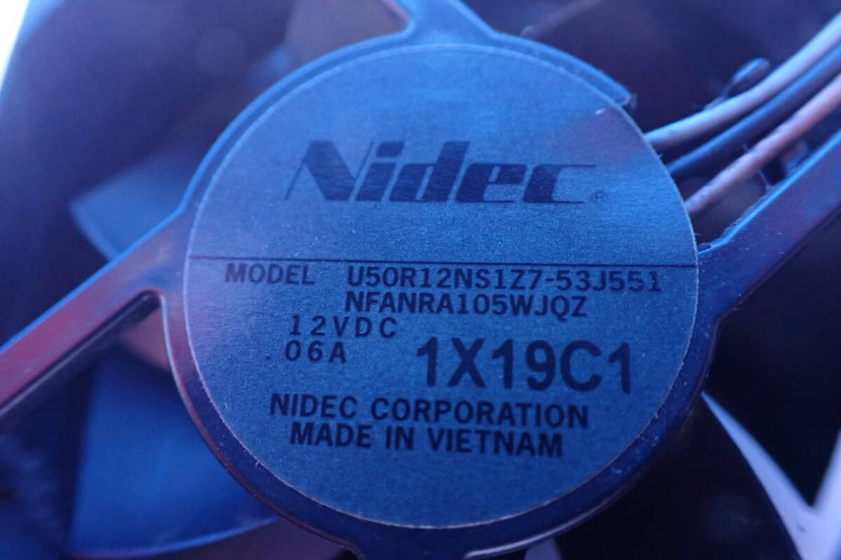 DQ94#動作確認済み/SHARPシャープ・ブルーレイBD-H50・冷却ファン U50R12NS1Z7-53J551_画像4
