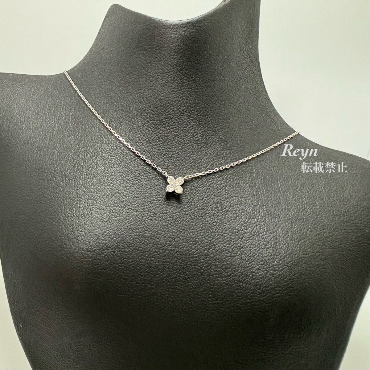 [ новый товар с отделкой ] VENDOME AOYAMA Vendome Aoyama платина pt950 pt850 бриллиант 0.10ct цветок Corolla колье APVN153340DI