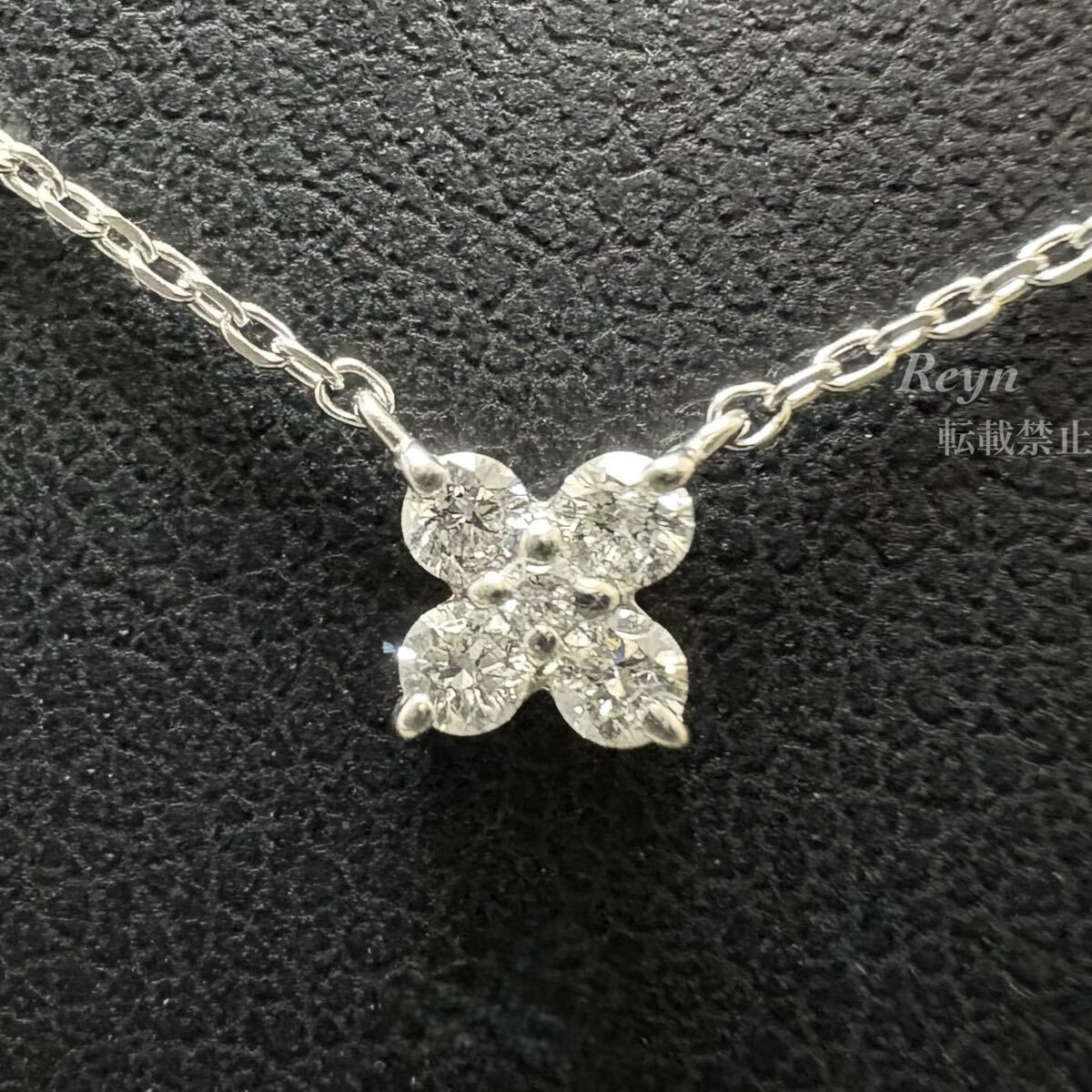 [ новый товар с отделкой ] VENDOME AOYAMA Vendome Aoyama платина pt950 pt850 бриллиант 0.10ct цветок Corolla колье APVN153340DI