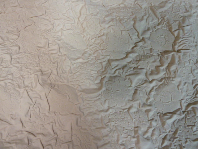 秋 1回着用 美品 VACANCY 生成りベージュ 凹凸生地 お花 地模様 裾スリット ベルト付き マキシ丈 スカート M L レタパ600円発送 同梱OK _画像4