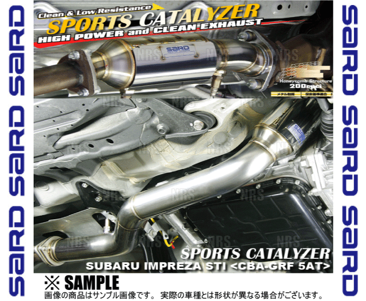 SARD サード スポーツキャタライザー インプレッサ WRX STI GRF EJ20 H21/2~ 5AT (89402/G_画像3