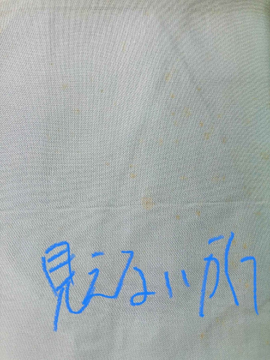 袋帯 正絹 / 水色系 ブルー系 / 青海波 縄 幅約31cm 着物帯 TCS着物 W60_画像4