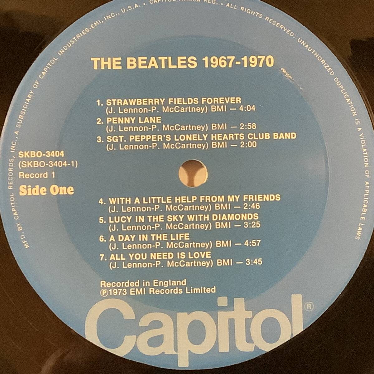 LP(2枚組 米盤)●THE BEATLES／1967-1970●良好品！_画像4