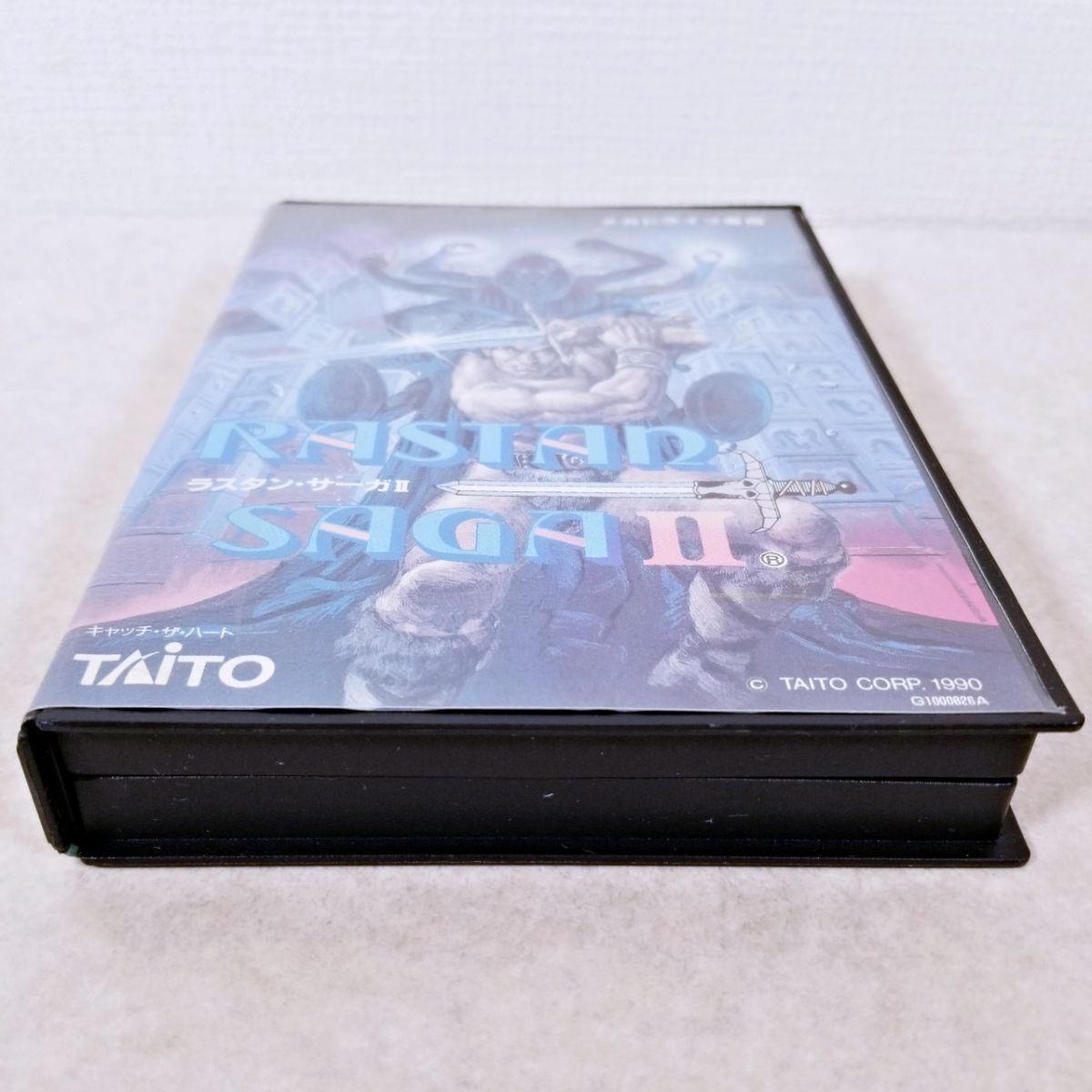 当時物 メガドライブ ラスタンサーガ2 箱 説明書付き SEGA セガ TAITO タイトー 表装表焼けあり_画像5