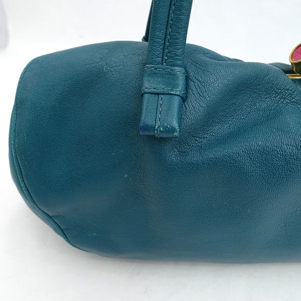 ■ ポールスミス セミショルダーバッグ がま口 レザー グリーン (0990012488)