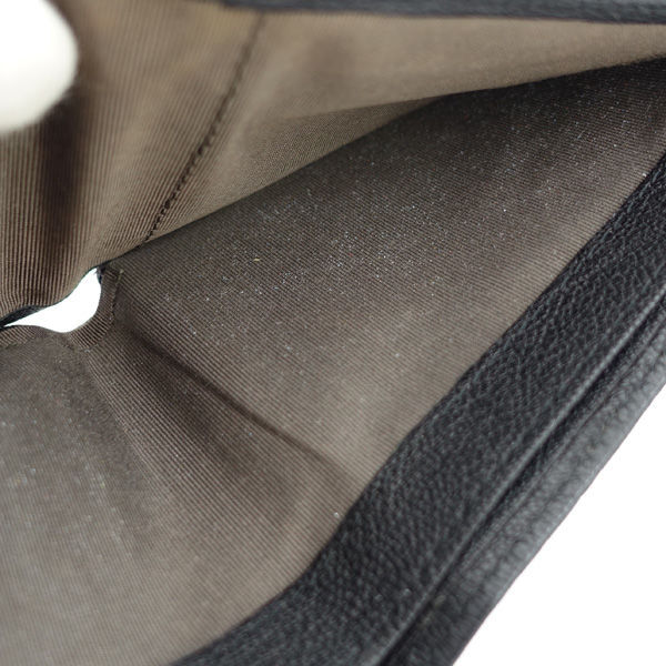 ■ ポールスミス 二つ折り財布 レザー ブラック グレー (0990012523)