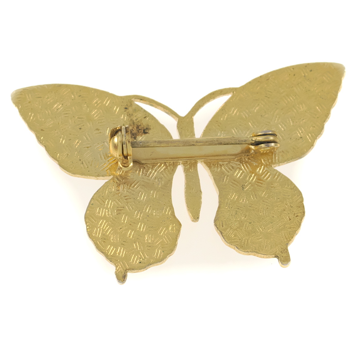 UK4161◆ バタフライモチーフ 蝶 パープル系 エナメルペイント 英国 イギリス ◆ ヴィンテージブローチ ◆_画像2