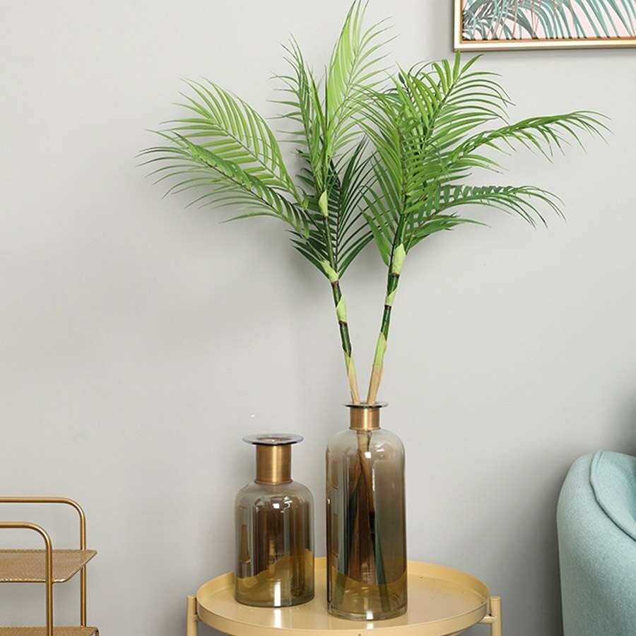 LDL1600 # 85cm 鉢無し オシャレな人口観葉植物 花 園蕓 造花 フェイクグリーン 盆栽 ヤシの木 葉っぱ 枝 インテリア リビング 裝飾 夏