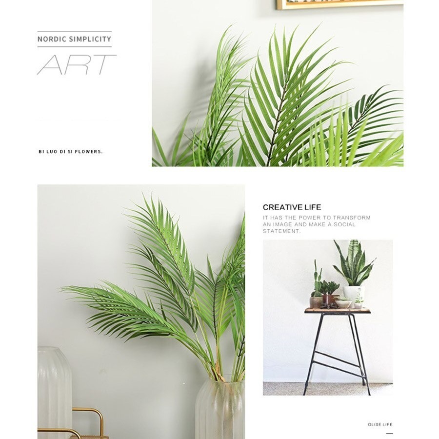 LDL1600 # 85cm 鉢無し オシャレな人口観葉植物 花 園蕓 造花 フェイクグリーン 盆栽 ヤシの木 葉っぱ 枝 インテリア リビング 裝飾 夏