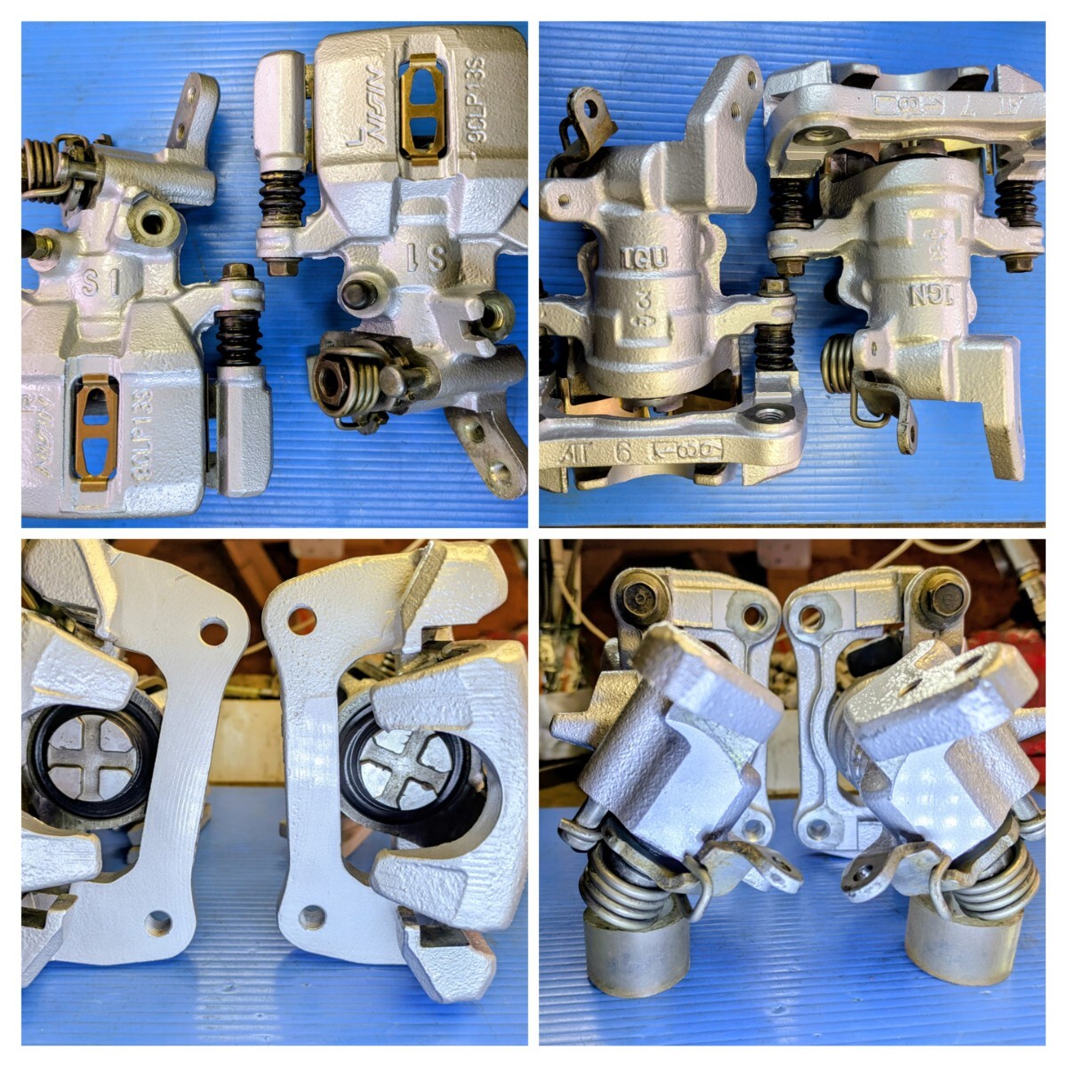 ビートPP1キャリバー前后セット涂裝済(艶有シルバー)