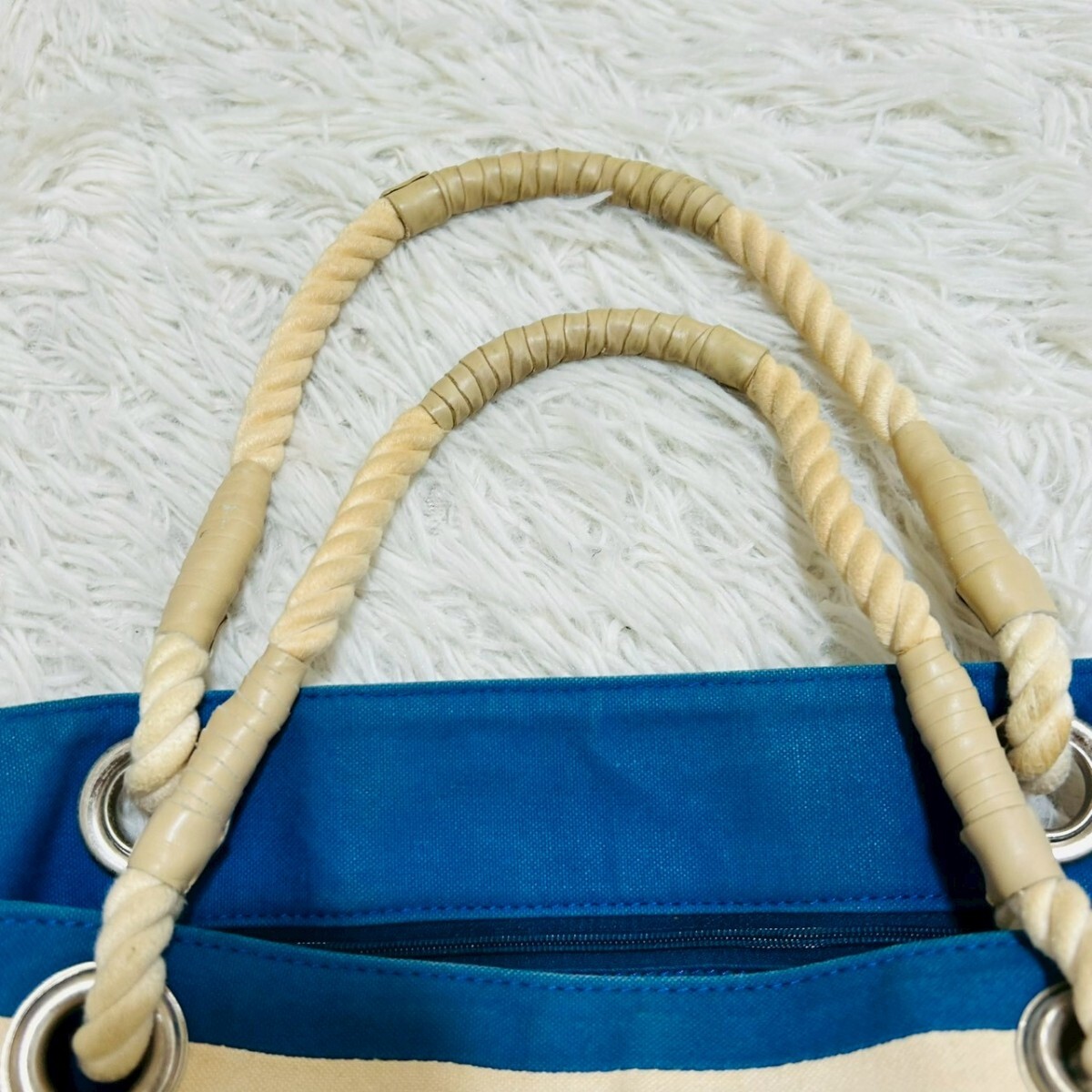 the bagmati ボーダー　バッグ　トートバッグ　プリント ロゴ　カジュアル_画像7