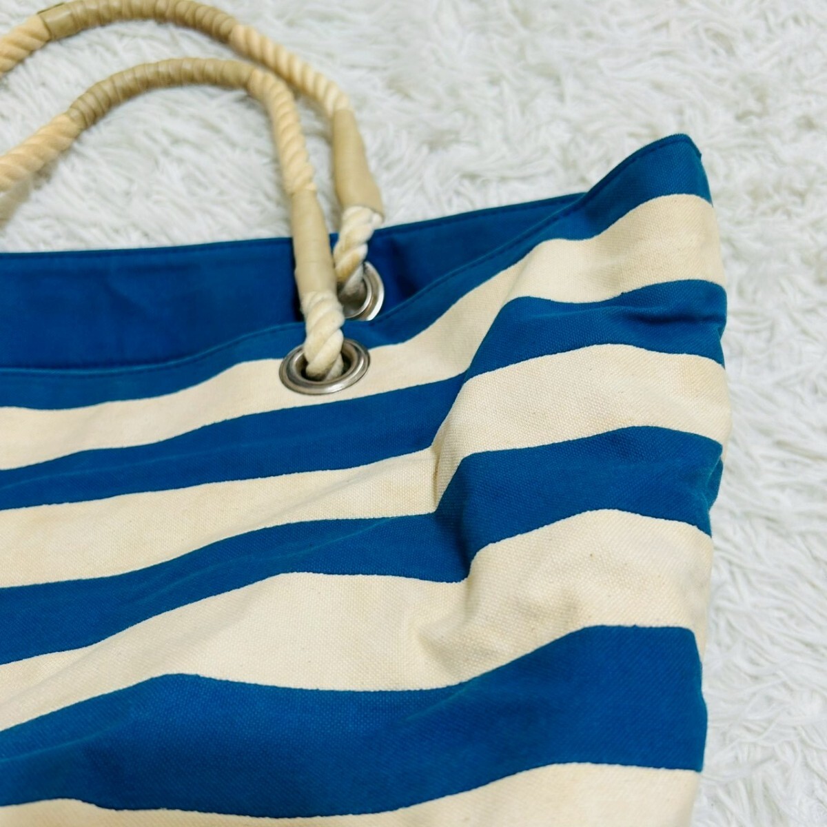 the bagmati ボーダー　バッグ　トートバッグ　プリント ロゴ　カジュアル_画像8