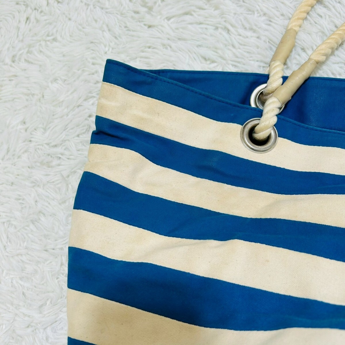 the bagmati ボーダー　バッグ　トートバッグ　プリント ロゴ　カジュアル_画像9